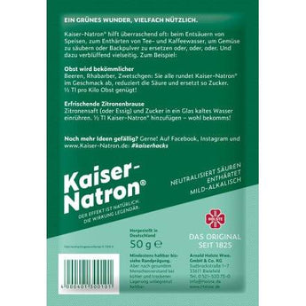 Kaiser Natron Pulver (5 x 50g), 250 g - VivaVoss