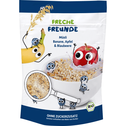 Kindermüsli Banane, Apfel & Blaubeere ab 1 Jahr, 220 g - VivaVoss