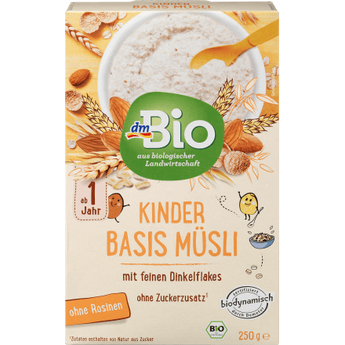 Kindermüsli Basis ab 1 Jahr, Demeter, 250 g - VivaVoss