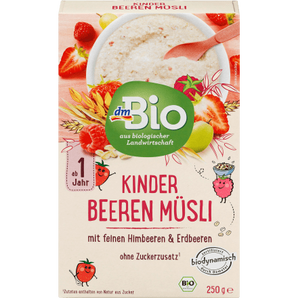 Kindermüsli Beeren ab 1 Jahr, Demeter, 250 g - VivaVoss