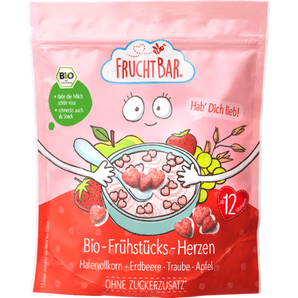 Kindermüsli Bio - Frühstücks - Herzen ab dem 12. Monat, 125 g Baby Snack by FruchtBar – Available at VivaVoss
