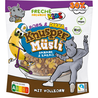 Kindermüsli Knuspermüsli Banane & Kakao, 280 g - VivaVoss