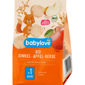 Kindersnack Dinkel - Apfel - Kekse Bio ab 1 Jahr, 125 g Baby Snack by BabyLove – Available at VivaVoss