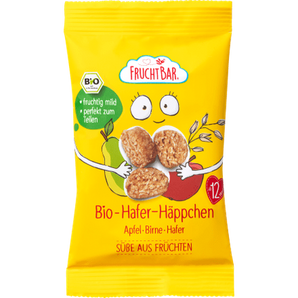 Kindersnack Hafer - Häppchen, Apfel, Birne, Hafer ab 12 Monaten, 40 g Baby Snack by FruchtBar – Available at VivaVoss