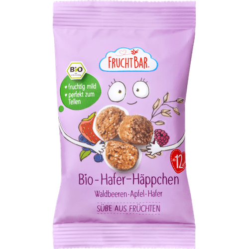 Kindersnack Hafer - Häppchen, Waldbeere, Apfel & Hafer ab 12 Monaten, 40 g Baby Snack by FruchtBar – Available at VivaVoss