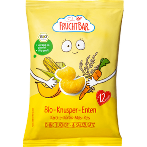 Kindersnack Knusper - Enten Karotte, Kürbis, Mais & Reis ab 12 Monaten, 30 g Baby Snack by FruchtBar – Available at VivaVoss
