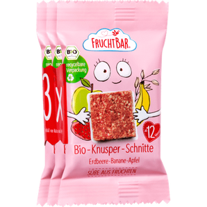 Kindersnack Knusper - Schnitte Erdbeere - Banane, ab 1 Jahr (3x23 g), 69 g Baby Snack by FruchtBar – Available at VivaVoss