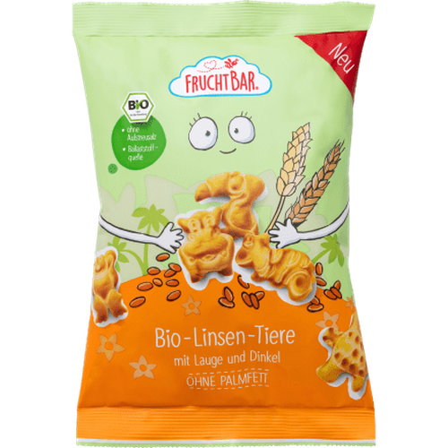 Kindersnack Linsen - Tiere mit Lauge & Dinkel, ab 3 Jahren, 80 g Baby Snack by FruchtBar – Available at VivaVoss