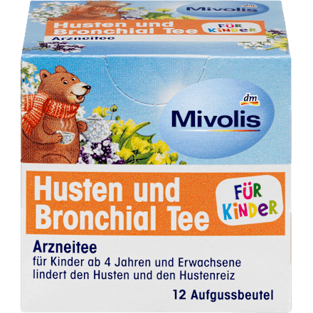 Kindertee, Husten & Bronchial Tee (12 Beutel) Mivolis
