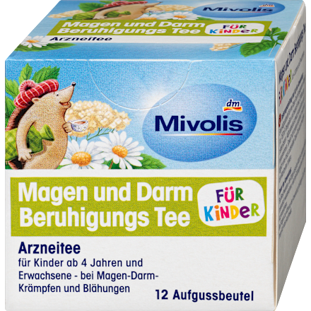 Kindertee, Magen & Darm Beruhigungs Tee (12 Beutel) Mivolis