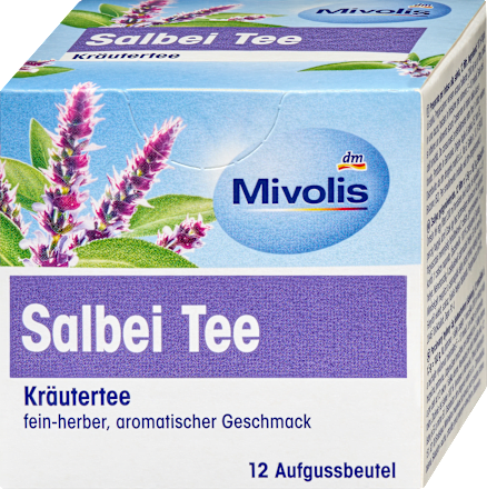 Kräutertee, Salbei Tee (12 Beutel) Mivolis