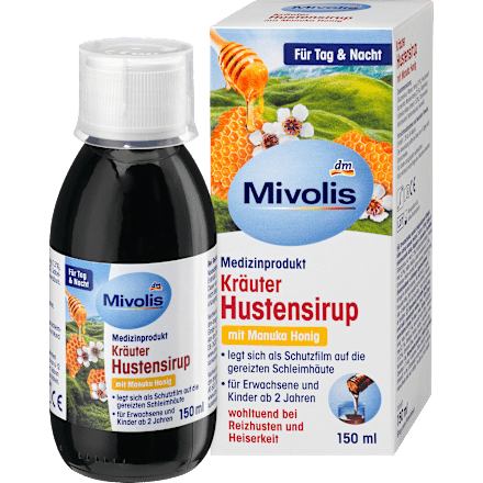 Kräuter Hustensirup mit Manuka Honig Mivolis