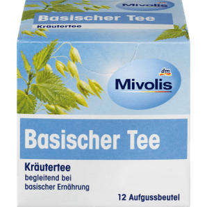 Kräutertee, Basischer Tee (12 Beutel), 21,6 g - VivaVoss
