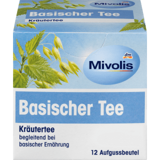 Kräutertee, Basischer Tee (12 Beutel), 21,6 g - VivaVoss