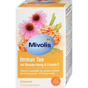 Kräutertee, Immun Tee mit Manuka - Honig & Vitamin C (14 Beutel), 28 g - VivaVoss