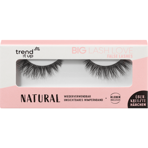Künstliche Wimpern Big Lash Love Natural (1 Paar) trend !t up
