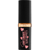 L'Oréal Paris Color Riche Satin Lippenstift 112 Maison Marais in schwarzer Hülse mit Herz-Design.