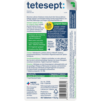 Laktase 22000 Mini Tabletten 40 St, 13,6 g - VivaVoss