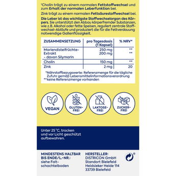 Leber Vital hochdosiert 30St, 26 g - VivaVoss