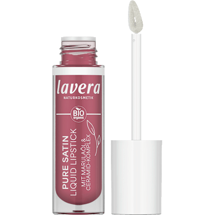 Lippenstift Liquid Pure Satin 03 Wild Mauve lavera NATURKOSMETIK