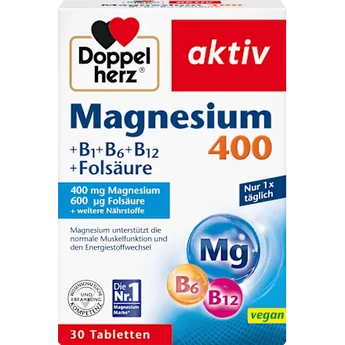 Magnesium 400mg Tabletten 30 St, 38,9 g - VivaVoss