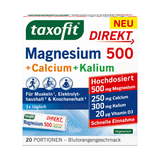 Magnesium 500 + Calcium & Kalium Direkt Granulat 20 St, 62 g - VivaVoss