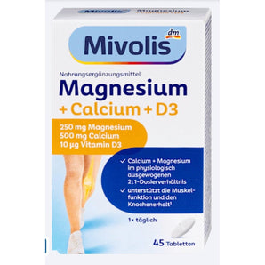 Mivolis Magnesium + Calcium + D3 Tabletten 45 St, 94 g – Muskeln & gelenke image_position | VivaVoss