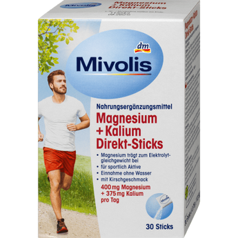 Magnesium + Kalium Direkt - Sticks 30 St, 112,5 g - VivaVoss