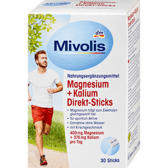 Magnesium + Kalium Direkt-Sticks 30 St Mivolis