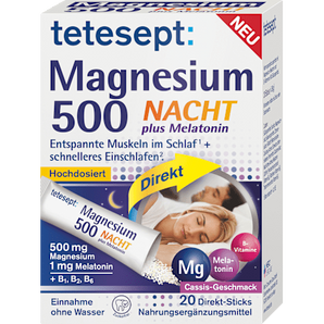 Magnesium Nacht plus Melatonin Direkt Sticks 20 St, 36 g - VivaVoss