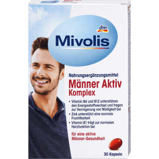 Männer Aktiv Komplex, Kapseln, 30 St., 26 g - VivaVoss