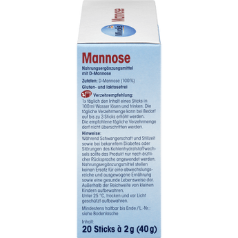 Mannose 20 Sticks, 40 g - VivaVoss