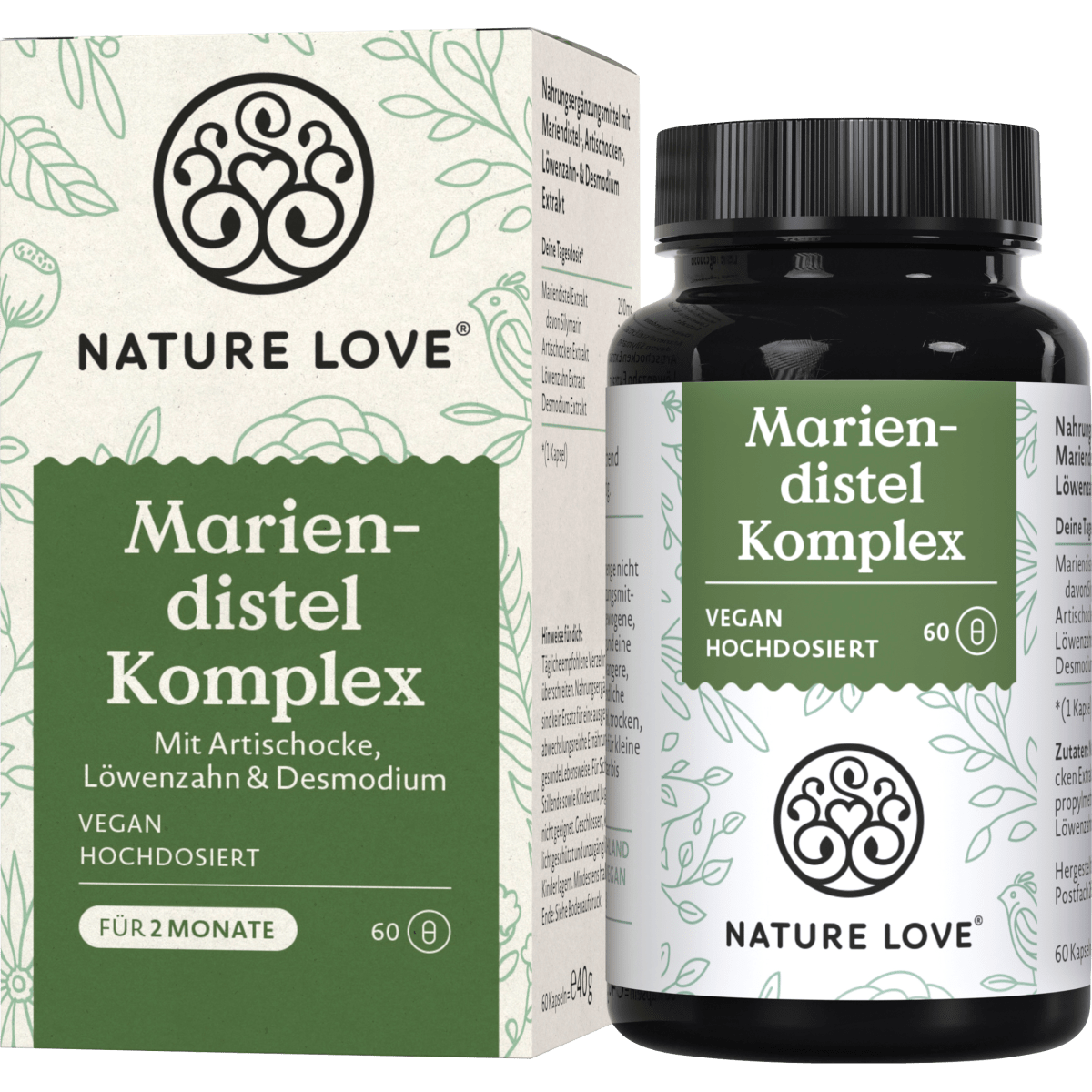 Mariendistel Kapseln 60 St, 40 g - VivaVoss