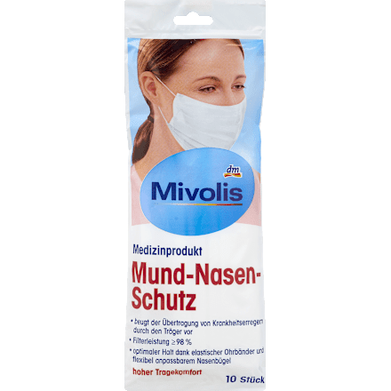 Medizinische Mundschutzmaske für Erwachsene Mivolis