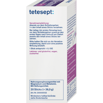 Melatonin Magnesium Direkt Sticks 20 St, 36 g - VivaVoss