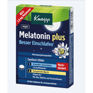 Kneipp Melatonin Plus Tabletten 30 St, 15,3 g – Schlafen & Nerven image_position | VivaVoss