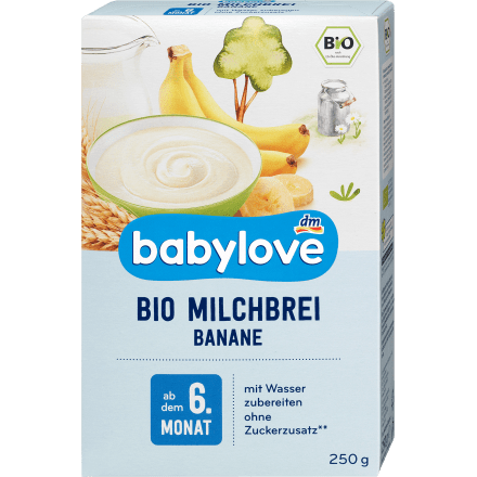 Milchbrei Banane ab dem 6. Monat, 250 g - VivaVoss