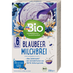 Milchbrei Blaubeere ab 6.Monat, 250 g - VivaVoss