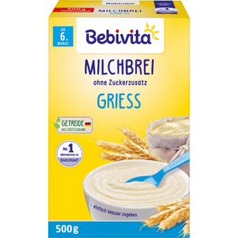 Milchbrei Grieß ab dem 6. Monat, 500 g - VivaVoss
