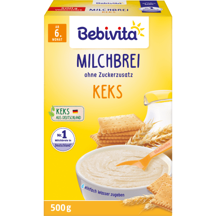 Milchbrei Keks ab dem 6. Monat, 500 g - VivaVoss