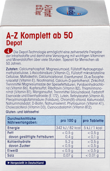 A-Z Komplett Depot ab 50, Tabletten, 100 St Mivolis