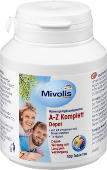 A-Z Komplett Depot, Tabletten, 100 St. Mivolis