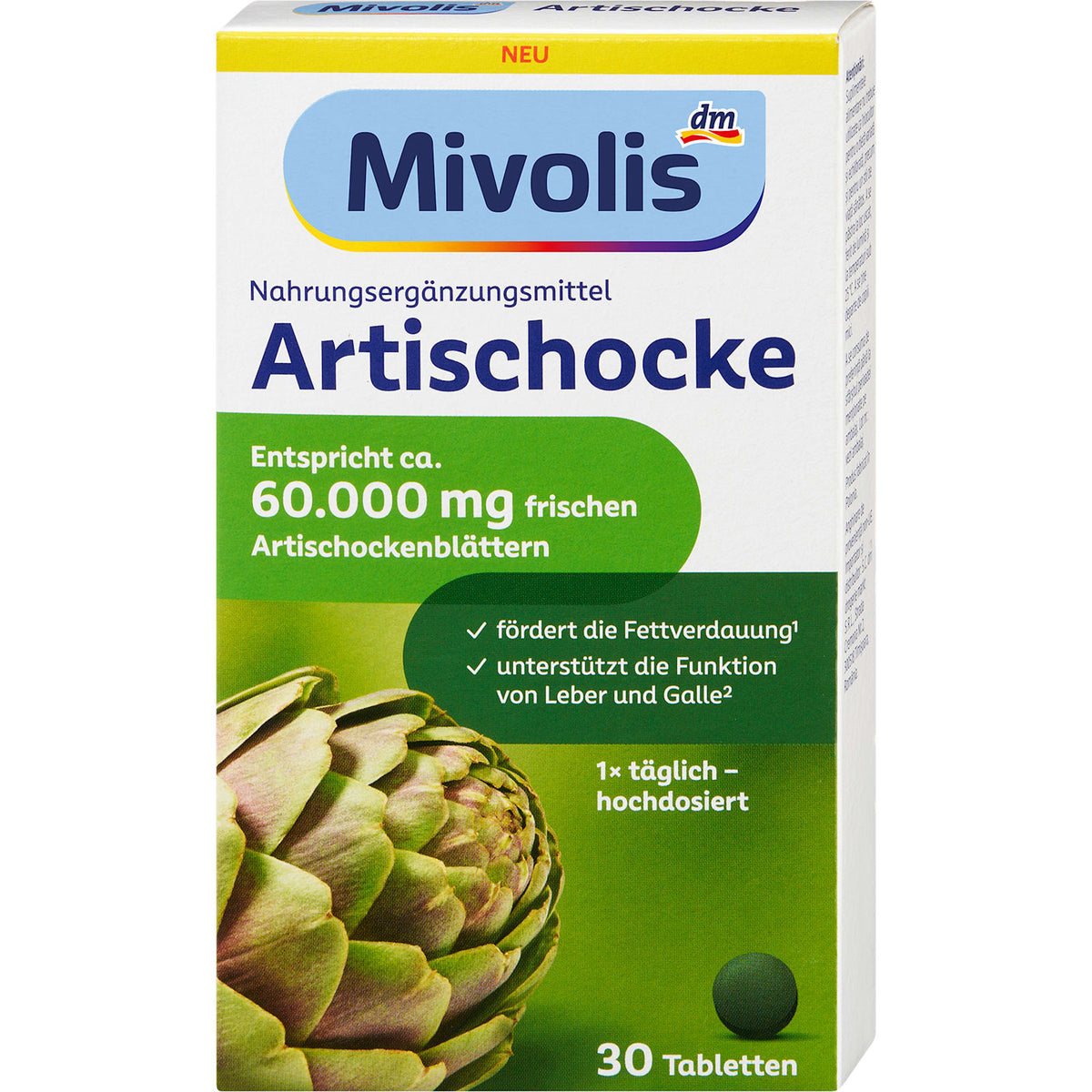 Artischocke Tabletten 30 St, 18 g
