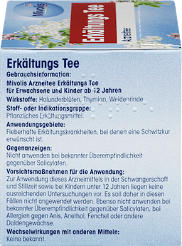 Arzneitee, Erkältungs Tee (12 Beutel) Mivolis