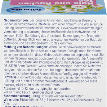 Arzneitee, Hals & Rachen Tee (12 Beutel) Mivolis