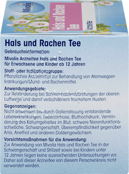 Arzneitee, Hals & Rachen Tee (12 Beutel) Mivolis