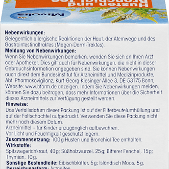 Arzneitee, Husten & Bronchial Tee (12 Beutel) Mivolis