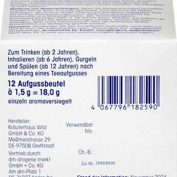 Arzneitee, Kamillen Tee (12 Beutel) Mivolis