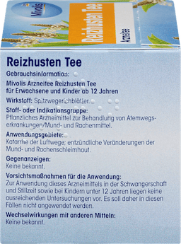 Arzneitee, Reizhusten Tee (12 Beutel) Mivolis