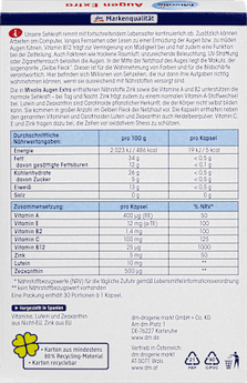 Augen Extra Sehkraft + Schutz, Tag + Nacht, Kapseln, 30 St. Mivolis